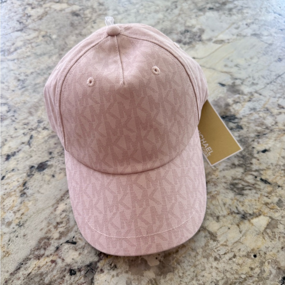 Michael Kors Blush Monogram Baseball Cap